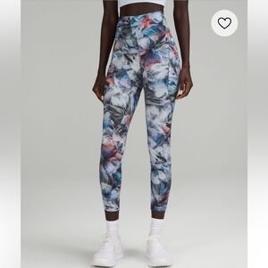 lululemon fast and free high rise tights 25” pockets size 2